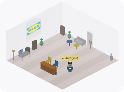 IKEA-style room design